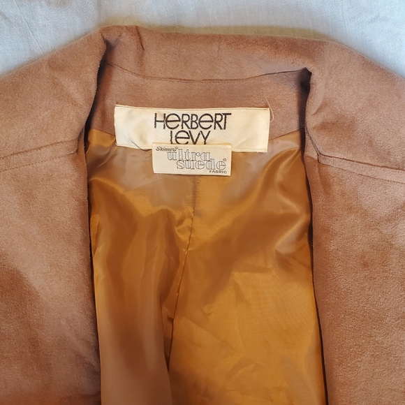 Vintage Herbert Levy Ultra Suede Trench Coat - Picture 4 of 9